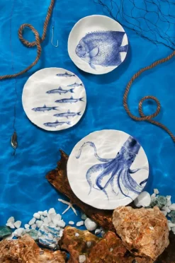 Servizio piatti, animali/piante/frutti, ceramica, 18 pezzi