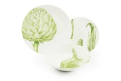 Servizio piatti, animali/piante/frutti, ceramica, 18 pezzi