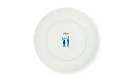 Servizio piatti, azzurro/blu calamari, porcellana, 12 pezzi