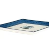 Servizio piatti, azzurro-blu, pesci, ceramica, quadrati