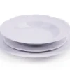 Servizio piatti, bianco, francese, porcellana, 18 pezzi