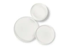 Servizio piatti, bianco/nero, stile nordico, 12 pezzi