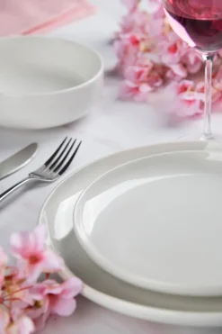 Servizio piatti, bianco, porcellana, 18 pezzi