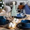 Servizio piatti, blu profondo, 12 pezzi, stoneware