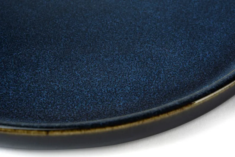 Servizio piatti, blu profondo, 12 pezzi, stoneware