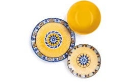 Servizio piatti, chic, porcellana/stoneware, 18 pezzi