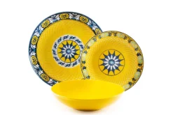 Servizio piatti, chic, porcellana/stoneware, 18 pezzi