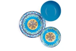 Servizio piatti, chic, porcellana/stoneware, 18 pezzi