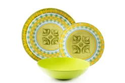 Servizio piatti, chic, porcellana/stoneware, 18 pezzi
