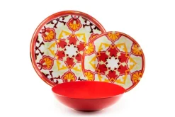 Servizio piatti, chic, porcellana/stoneware, 18 pezzi