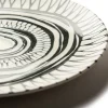 Servizio piatti, decorazioni tribali, ceramica 12 pezzi