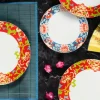 Servizio piatti, decorazioni orientali, porcellana, 12 pezzi