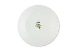 Servizio piatti, decorazioni floreali, porcellana, 12 pezzi