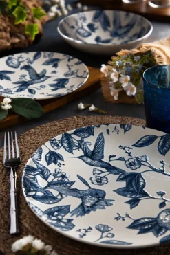 Servizio piatti, eclettico blu, ceramica, 12 pezzi
