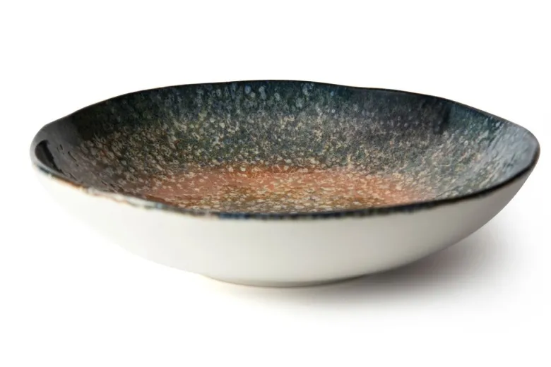 Servizio piatti, effetto artigianale, 12 pezzi, ceramica