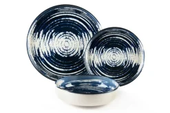 Servizio piatti, effetto artigianale, 12 pezzi, ceramica