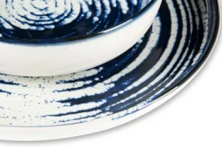 Servizio piatti, effetto artigianale, 12 pezzi, ceramica