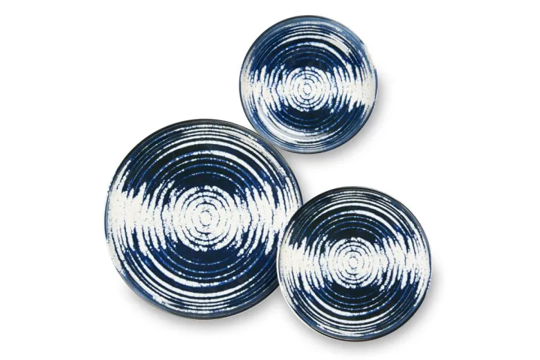 Servizio piatti, effetto artigianale, 12 pezzi, ceramica