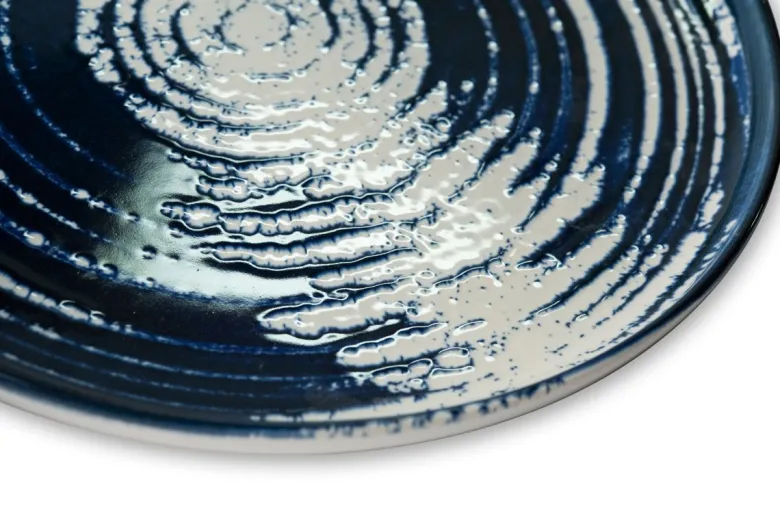 Servizio piatti, effetto artigianale, 12 pezzi, ceramica