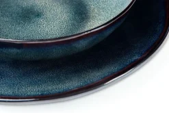 Servizio piatti, effetto artigianale, 12 pezzi, stoneware