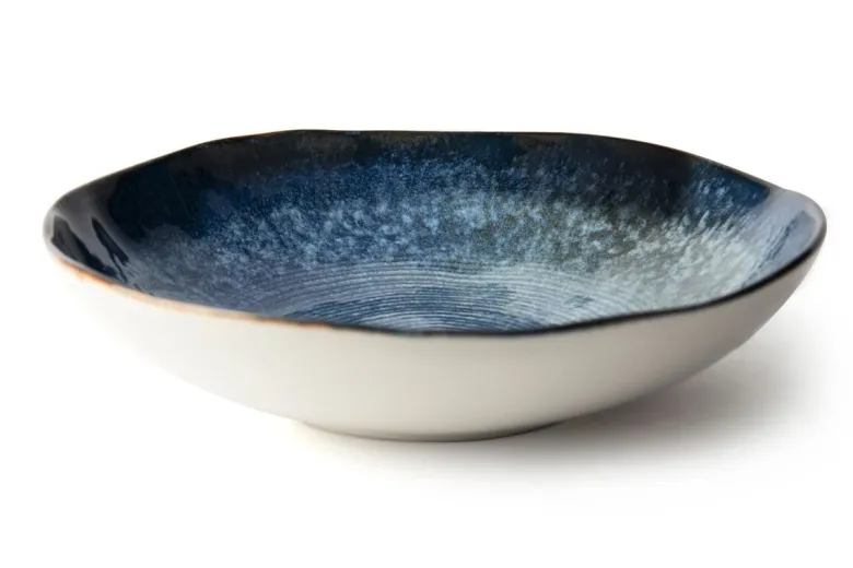 Servizio piatti, effetto artigianale, 12 pezzi, ceramica