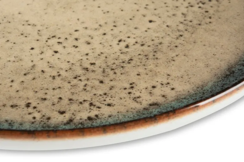 Servizio piatti, effetto artigianale, 12 pezzi, ceramica