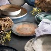 Servizio piatti, effetto artigianale, 12 pezzi, ceramica