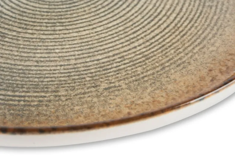 Servizio piatti, effetto artigianale, 12 pezzi, ceramica