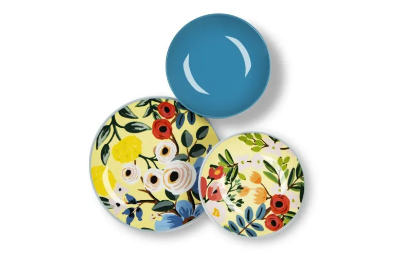Servizio piatti, floreale, porcellana, 18 pezzi