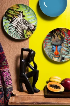 Servizio piatti, madagascar, porcellana/stoneware, 18 pezzi
