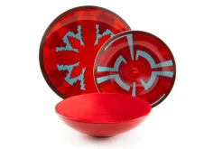 Servizio piatti, multicolore, porcellana/stoneware, 18 pezzi