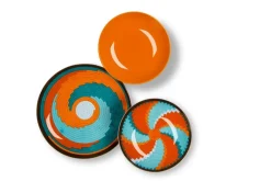 Servizio piatti, multicolore, porcellana/stoneware, 18 pezzi