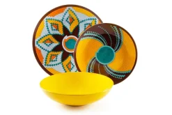 Servizio piatti, multicolore, porcellana/stoneware, 18 pezzi