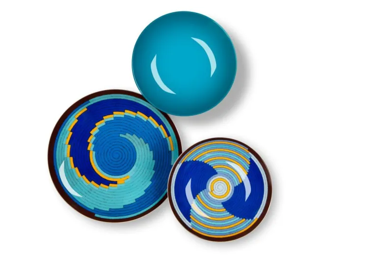 Servizio piatti, multicolore, porcellana/stoneware, 18 pezzi