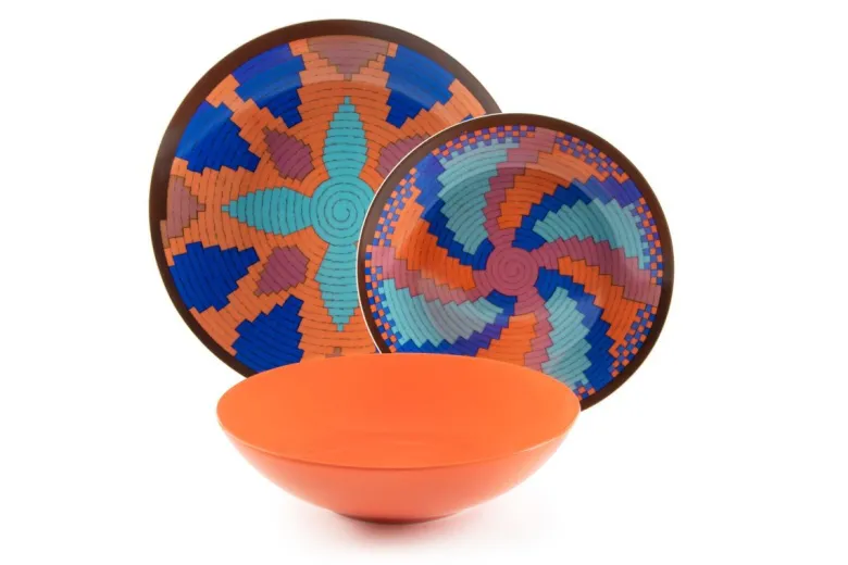 Servizio piatti, multicolore, porcellana/stoneware, 18 pezzi