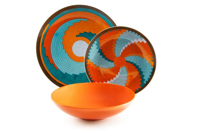 Servizio piatti, multicolore, porcellana/stoneware, 18 pezzi