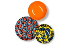 Servizio piatti, multicolore, stile africano, 18 pezzi
