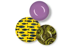 Servizio piatti, multicolore, stile africano, 18 pezzi