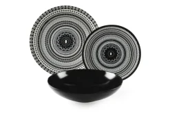 Servizio piatti, multicolore, ceramica/stoneware, 18 pezzi