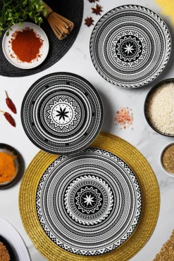 Servizio piatti, multicolore, ceramica/stoneware, 18 pezzi