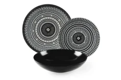 Servizio piatti, multicolore, ceramica/stoneware, 18 pezzi
