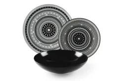 Servizio piatti, multicolore, ceramica/stoneware, 18 pezzi
