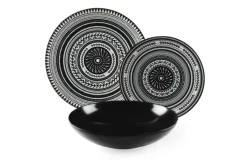 Servizio piatti, multicolore, ceramica/stoneware, 18 pezzi