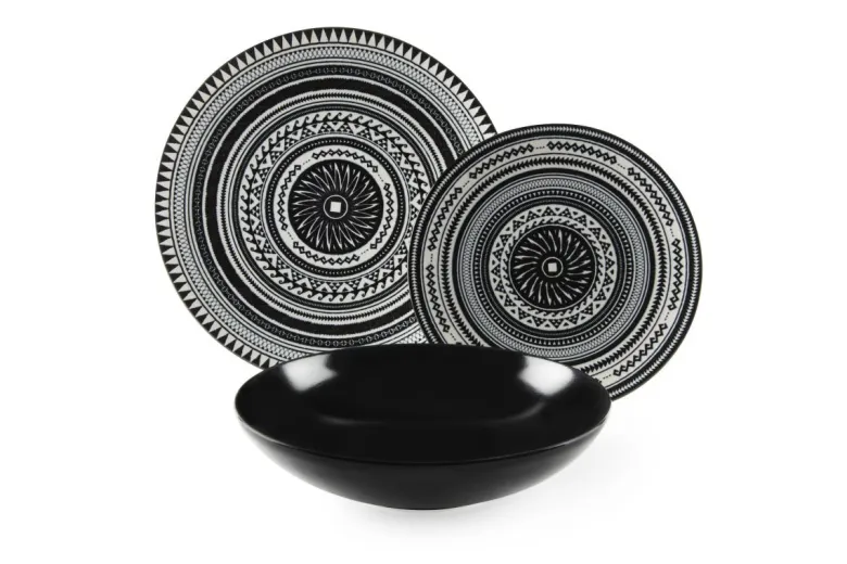 Servizio piatti, multicolore, ceramica/stoneware, 18 pezzi