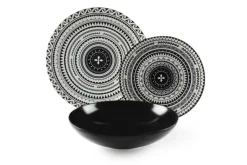 Servizio piatti, multicolore, ceramica/stoneware, 18 pezzi