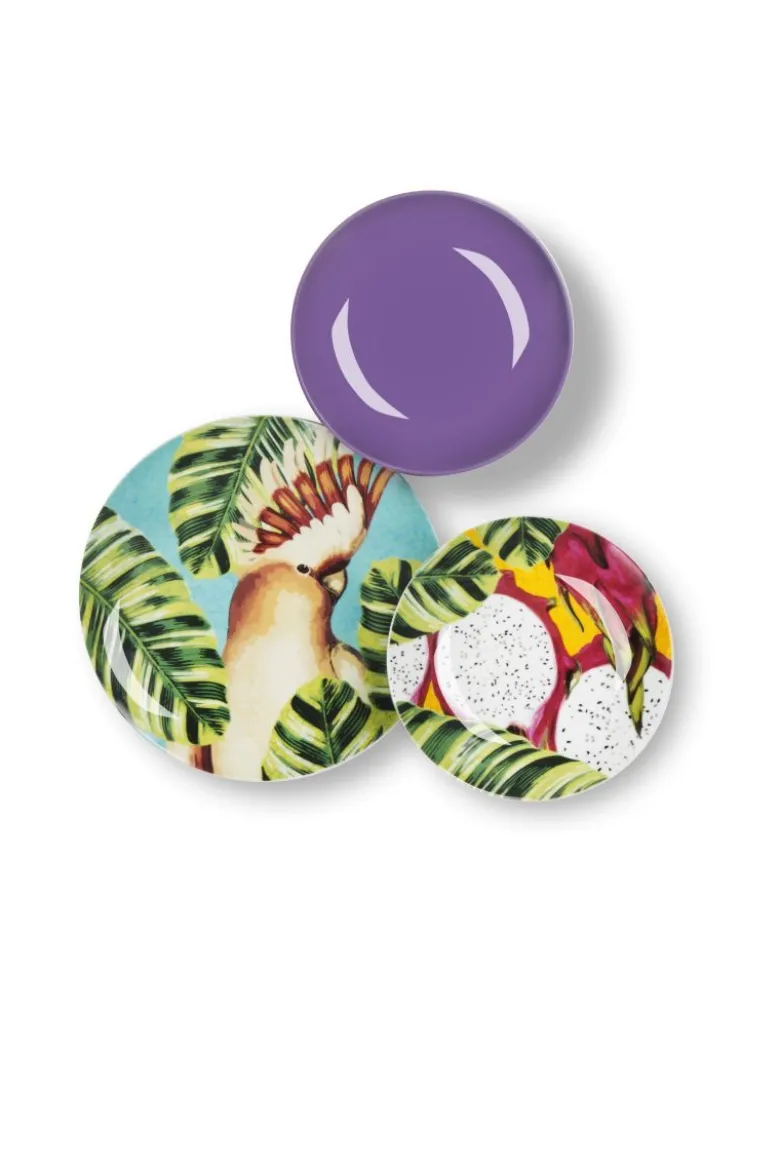 Servizio piatti, multicolore, porcellana/stoneware, 18 pezzi