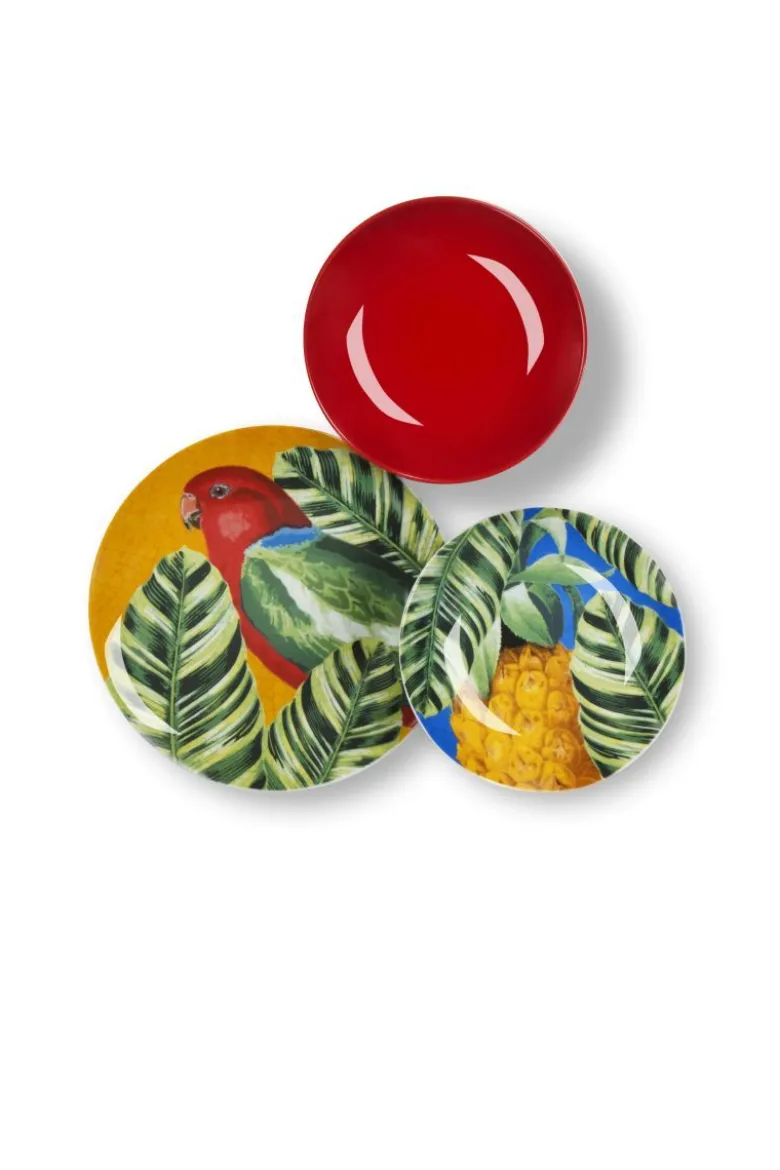 Servizio piatti, multicolore, porcellana/stoneware, 18 pezzi