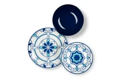 Servizio piatti, multicolore, porcellana/stoneware, 18 pezzi