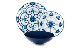 Servizio piatti, multicolore, porcellana/stoneware, 18 pezzi