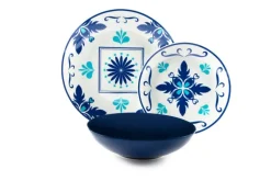 Servizio piatti, multicolore, porcellana/stoneware, 18 pezzi